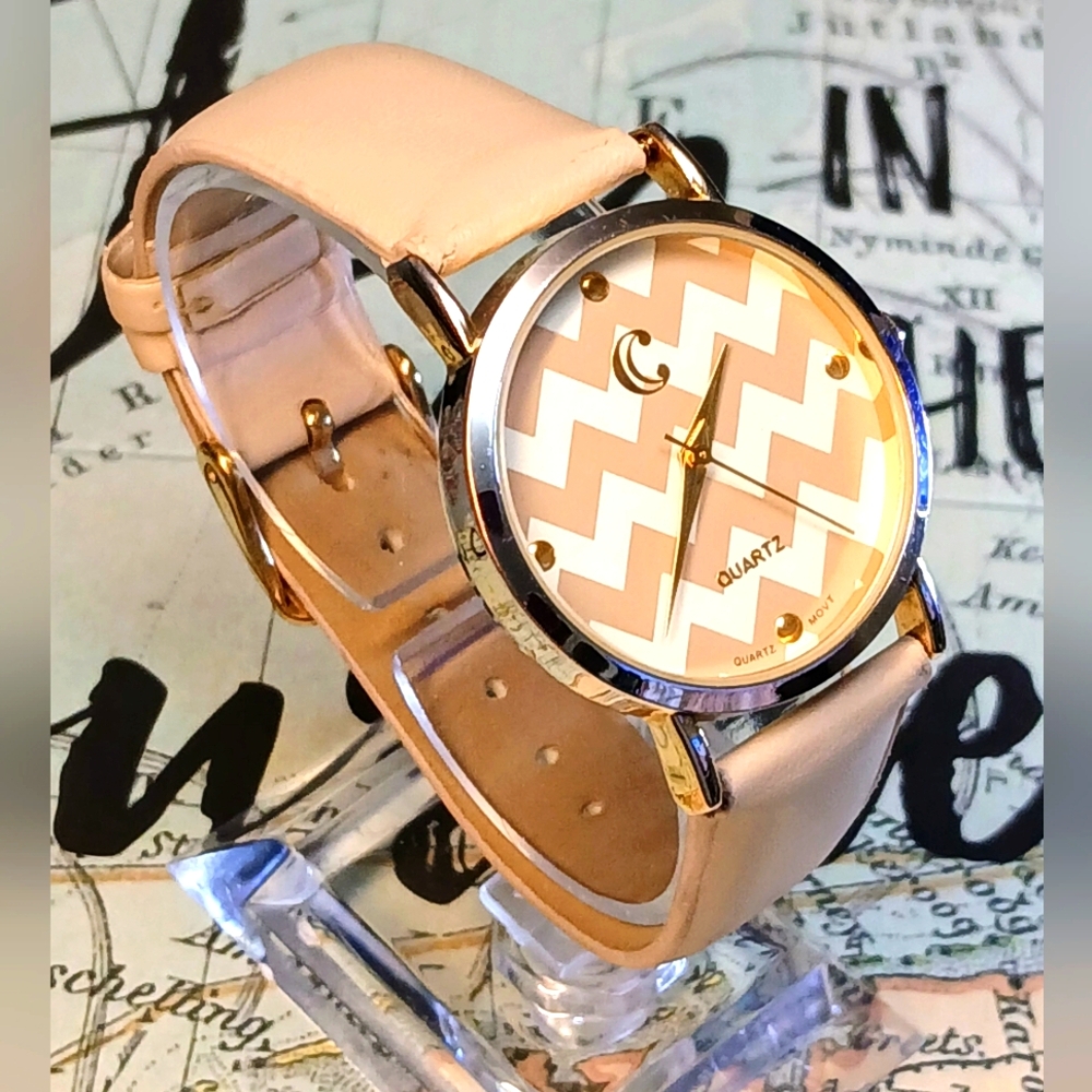 Creamy Zigzag Charming Charlie Watch For Women
